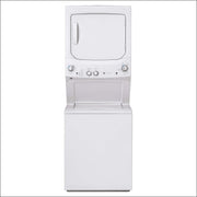 Unitized Spacemaker 3.8 Washer with Stainless Steel Basket and 5.9 Cu. Ft. Capacity Electric Dryer, White