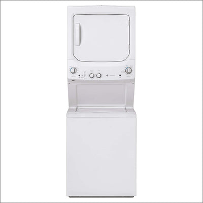 Unitized Spacemaker 3.8 Washer with Stainless Steel Basket and 5.9 Cu. Ft. Capacity Electric Dryer, White
