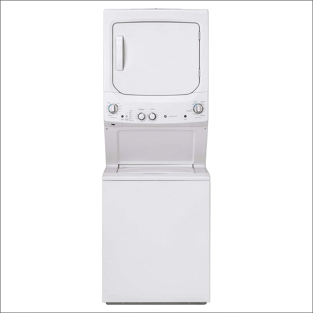 Unitized Spacemaker 3.8 Washer with Stainless Steel Basket and 5.9 Cu. Ft. Capacity Electric Dryer, White