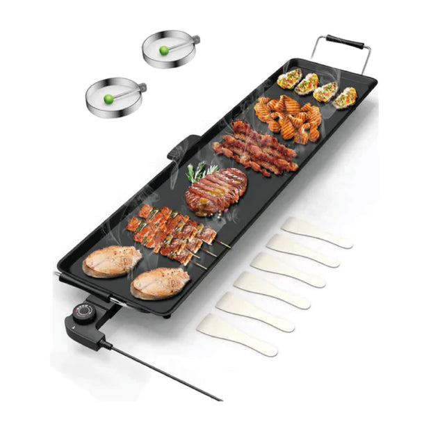 Extra Large Nonstick Electric Griddle - 35" Outdoor Teppanyaki Hibachi Grill