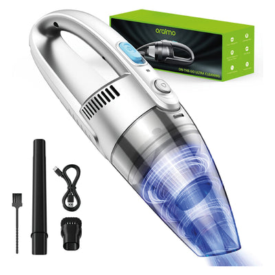Handheld Vacuum, Ultra Lightweight Hand Held Vacuuming Cordless, Hand Vacuum Cordless Rechargeable (Silver)