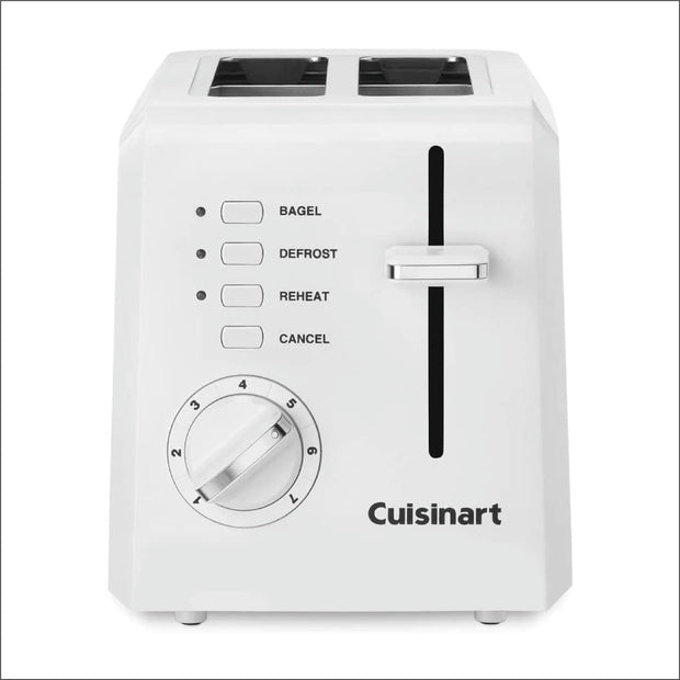 Cuisinart 2-Slice Toaster Oven, Compact, White, CPT-122