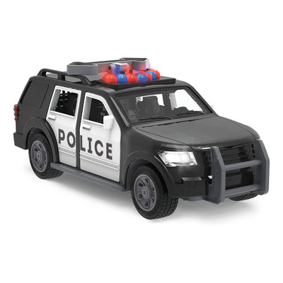 Driven by Battat – Micro Police SUV – Toy Car with Lights and Sound – Rescue Cars and Toys for Kids Aged 3 and Up, WH1127Z, Blue,red