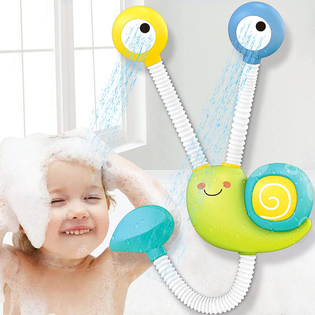 Bath Toys for Baby Toddlers, Upgrade Electric Shower Head Baby Bath Toys Double Sprinkler Bathtub Tub Water Toys for Kids Preschool Child 18 Months and up